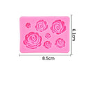 Silicone 3D Flower Mold for Cake Candy Chocolate Soap DIY Baking Tool by Axyaa