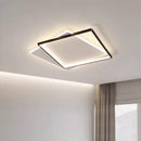 Axyaa Geometric Thin Ceiling Light: Minimalist Modern Design for Bedroom and Living Room