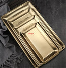 Axya Stainless Steel Food Storage Trays - Multipurpose Kitchen Plate