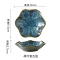 Axyaa Ceramic Lotus Tray Green | Jewelry Organizer Desktop Decor Storage Plate