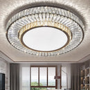 Axyaa Crystal Gold Ceiling Lamp Dimmable Remote Control Luxury Lighting