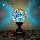 Axyaa Vintage Turkish Mosaic Table Lamp Handcrafted Art Deco Bedside Night Light