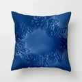 Blue Pattern Cushion Cover 45*45cm Pillowcase for Bedroom Sofa Home Decor by Axyaa