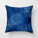 Blue Pattern Cushion Cover 45*45cm Pillowcase for Bedroom Sofa Home Decor by Axyaa