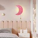 Axyaa LED Moon Cloud Wall Lamp for Kids' Bedroom Charging Decoration