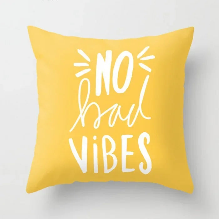 Yellow Giraffe Design Throw Pillow Cover for Home Decor by Axyaa