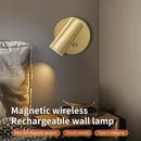 Axyaa Rechargeable Magnetic LED Wall Light, Touch Dimmable 3 Colors Bedside Lamp