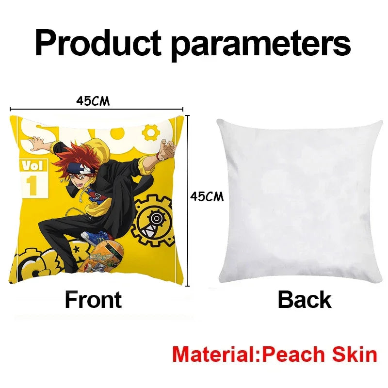 Axyaa SK8 Reki Kyan Miya Langa Pillow Case - Home Decor Cartoon Throw Pillowcases