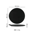Axyaa Stone Pattern Ceramic Plate - Matte Finish Molecular Cuisine Tableware