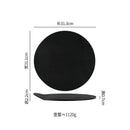 Axyaa Stone Pattern Ceramic Plate - Matte Finish Molecular Cuisine Tableware