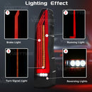 Axyaa Tail Lamps for Toyota Hiace: Running Brake Reverse Turn Signal Taillights