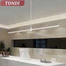 Axyaa LED Long Pendant Lamp - Modern Minimalist Indoor Lighting