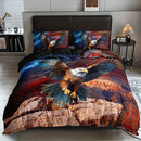Axyaa Majestic Eagle Duvet Cover Bedding Set with 2 Pillowcases