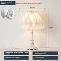 Axyaa Nordic Lace Princess Desk Lamp LED Home Decor Light