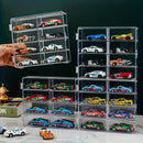 Axyaa 1/64 Scale Toy Cars Acrylic Display Case Shelf - Clear Storage Box