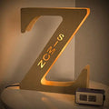Axyaa Personalized Engraved Name LED Night Light for Couples Baby Kid Room