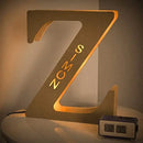 Axyaa Personalized Engraved Name LED Night Light for Couples Baby Kid Room