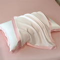 Axyaa Ice Silk Pillowcase Pair 2025 - Wide Edge Lace Cover