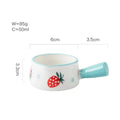 Axyaa Mini Milk Pot with Seasoning Handle - Creative Ceramic Milk Cup, 50ml