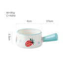Axyaa Mini Milk Pot with Seasoning Handle - Creative Ceramic Milk Cup, 50ml