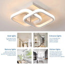 Axyaa LED Ceiling Chandelier: Minimalist Luster Light for Living Room, Staircase - 3-Color Dimming