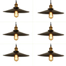Axyaa Industrial Pendant Light: American Style Black Wrought Iron Hanging Lamp
