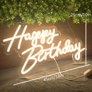 Axyaa Strawberry Shortcake Neon Sign - Happy Birthday Party Decoration