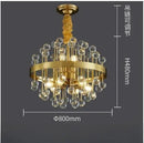 Axyaa Colorful Crystal Chandelier Modern Luxury Living Room Pendant Lamp