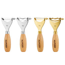 Axyaa Stainless Steel Peeler with Wooden Handle, Corn Kernel Separator Kitchen Tool