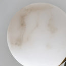 White Marble Floor Lamp by Axyaa: Minimalist Living Room & Bedroom Lighting Fixtures