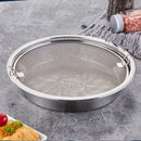 Axyaa Stainless Steel Storage Tray Filter Rack Food Container Organizer