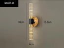 Axyaa Crystal Rod LED Wall Light: Modern Bedroom Living Room Lamp for Aisle & Corridor