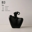 Axyaa Ceramic Human Vase Home Decoration Flower Pot Living Room Accessory