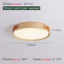 Axyaa Walnut Ceiling Light: Modern Japanese Style Nordic Fixture for Master bedroom and Restaurant