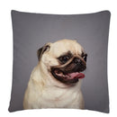 Axyaa Dog Art Print Polyester Cushion Cover for Home Sofa Car Decor