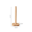 Axyaa Beech Wood Paper Towel & Cling Film Storage Rack