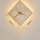 Axyaa Stone Clock Wall Lamp: Stylish Lighting for Home Decor