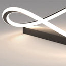 Axyaa Modern LED Ceiling Light - White/Black Bedroom & Dining Room Pendant Fixture