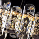 Axyaa Crystal Chandelier LED Ceiling Lamp for Living Room