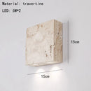 Axyaa Natural Stone LED Wall Sconce 3000K for Bedroom, Stairs, Aisle, Corridor