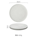 Axyaa Matte Ceramic Round Flat Plate for Molecular Cuisine and Dining