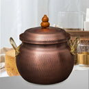 Axya Copper Soup Pot for Gas and Induction Cookers - Handmade Pure Copper Stewpot