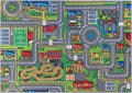 Axyaa Kids' Car Rugs: Non-Slip Room Play Mats for Boys and Girls