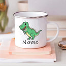 Personalized Dinosaur Coffee Cup for Kids by Axyaa - Custom Name, Birthday Party Favors