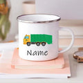 Axyaa Personalized Car Name Mug for Kids - Children's Hot Chocolate Cup With Handle