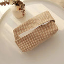 Axyaa Cotton Linen Tissue Box Holder, Home Decor Handkerchief Container & Napkin Paper Bag