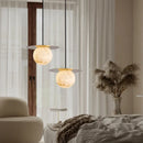 Axyaa Marble Chandelier for Living Room, Bedroom, Restaurant - Elegant Pendant Lights