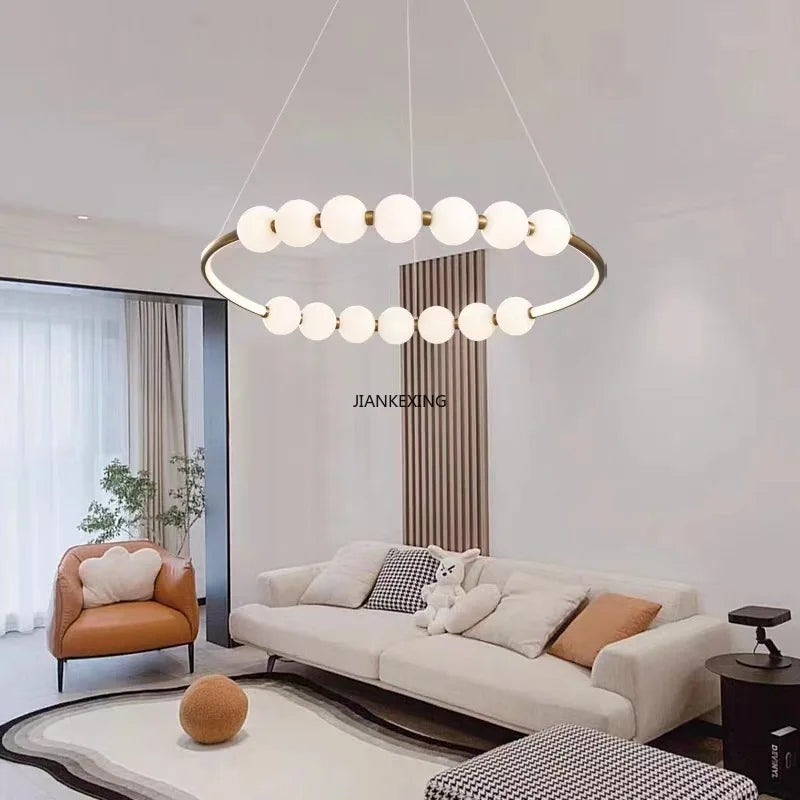 Axyaa Ring LED Pendant Lights for High-end House Decor