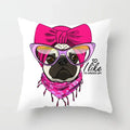 Cute Pug Bulldog Pillowcase for Living Room Decor - Axyaa Home Decor