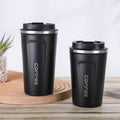 Axyaa Insulated Coffee Flask - Double-Wall Stainless Steel Travel Mug